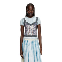 Women T-Ileni Top - Grey Multi
