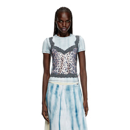 Women T-Ileni Top - Grey Multi