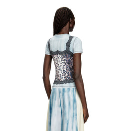 Women T-Ileni Top - Grey Multi