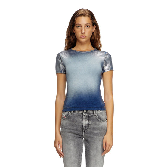 Women T-Ele-Long-Q1 T-Shirt - Blue