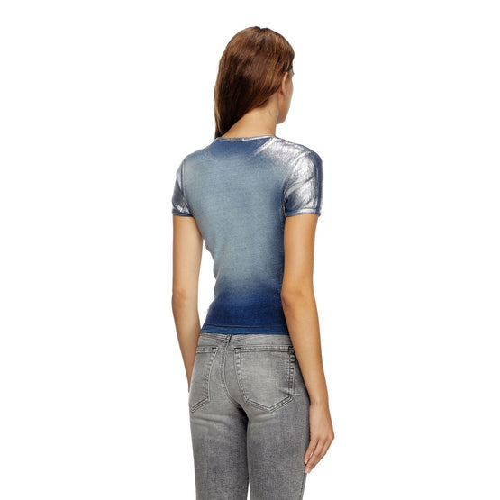 Women T-Ele-Long-Q1 T-Shirt - Blue