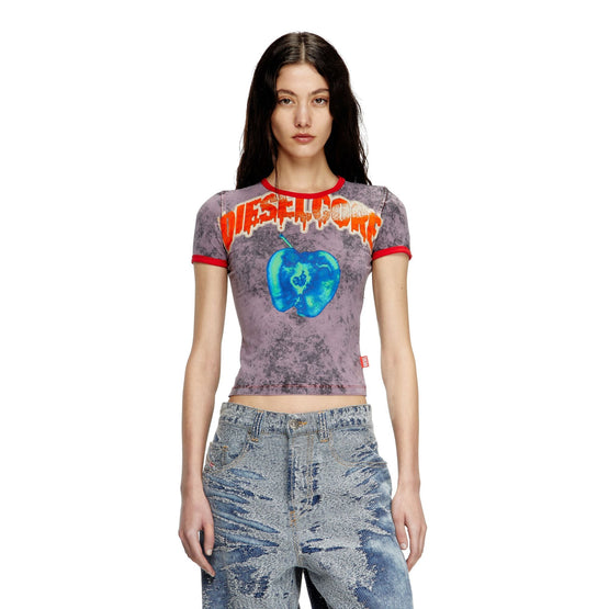 Women T-Uncuties-Short-Q1 T-Shirt - Purple