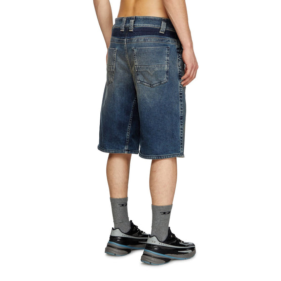 Men D-Macro-Re Short Shorts - Blue