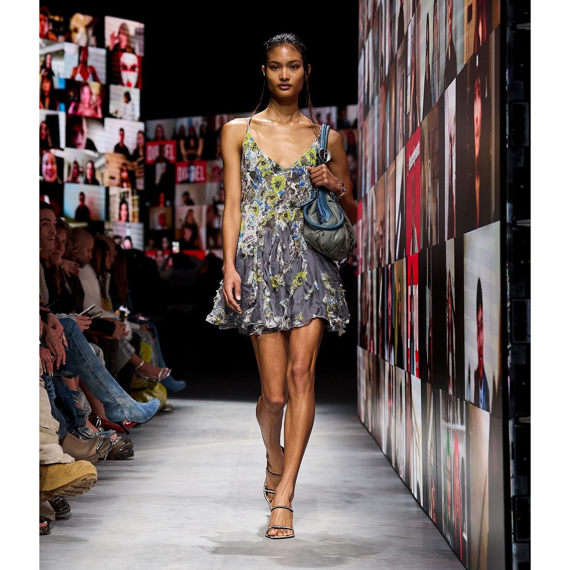Women D-Jeny Dress - Grey Multi