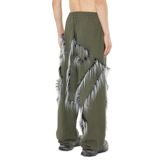 Men P-Bimy-Fur Trousers - Olive Night