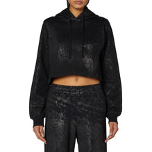 Women F-Reggy-Hood-Cropt Sweat-Shirt - Caviar