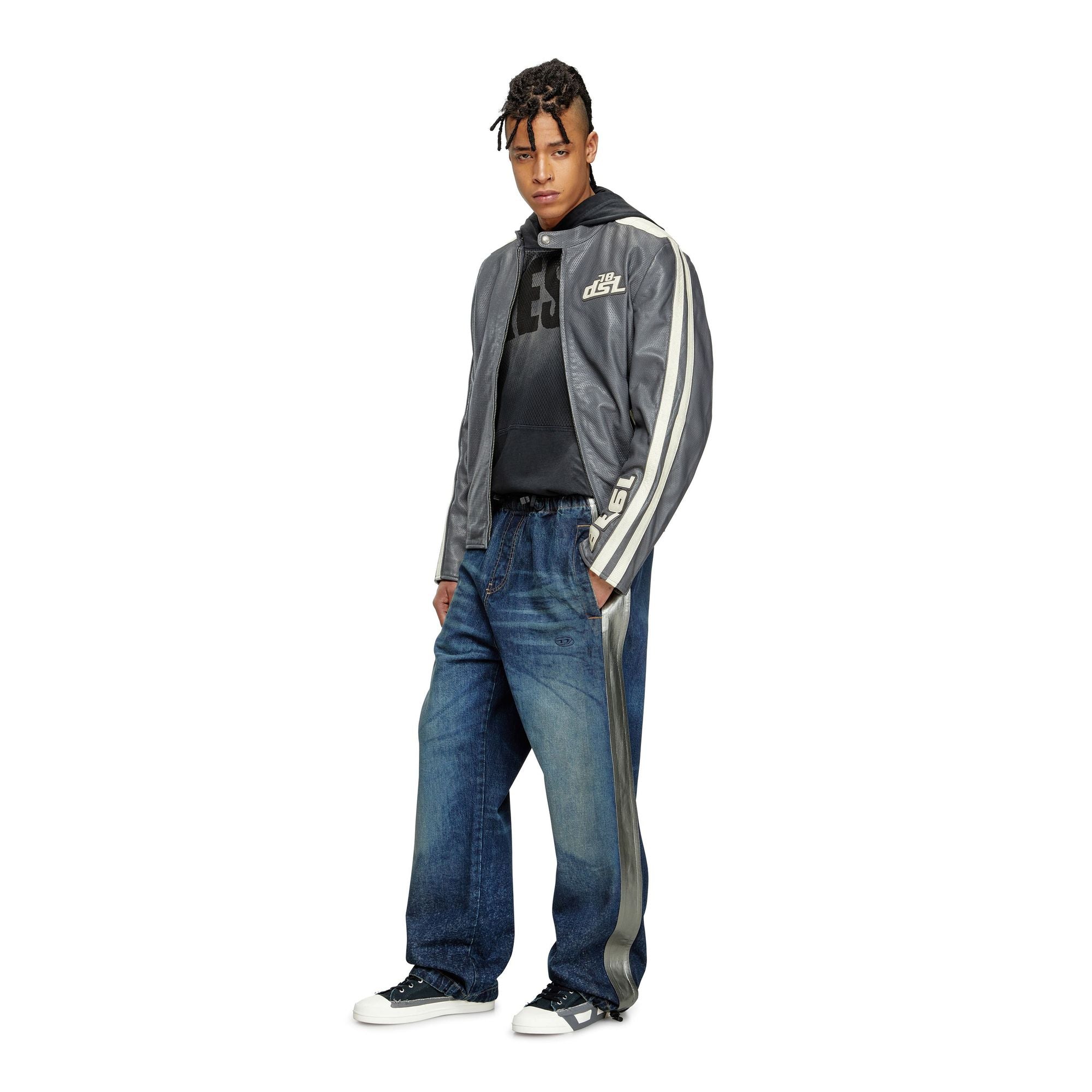 Men D-Martial-S3 Trousers - Navy