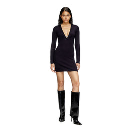 Women M-Placky Dress - Black