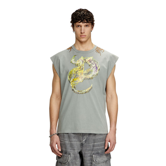 Men T-Boxt-Sl-R1 Top - Neutral Gray