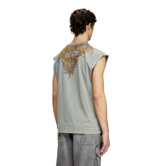 Men T-Boxt-Sl-R1 Top - Neutral Gray