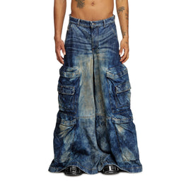 Men D-Giappo-Cargo-Dd Trousers - Navy