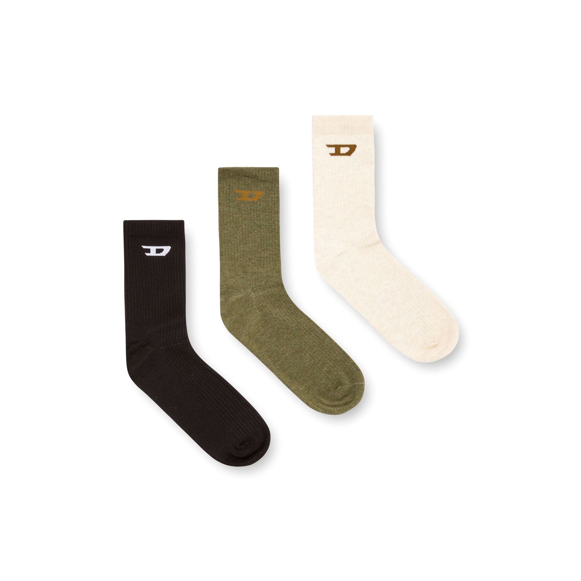 Men Skm-D-Tennis-Crew-17,5 Socks - White Melange/Green Melange/AH900