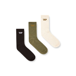 Men Skm-D-Tennis-Crew-17,5 Socks - White Melange/Green Melange/AH900