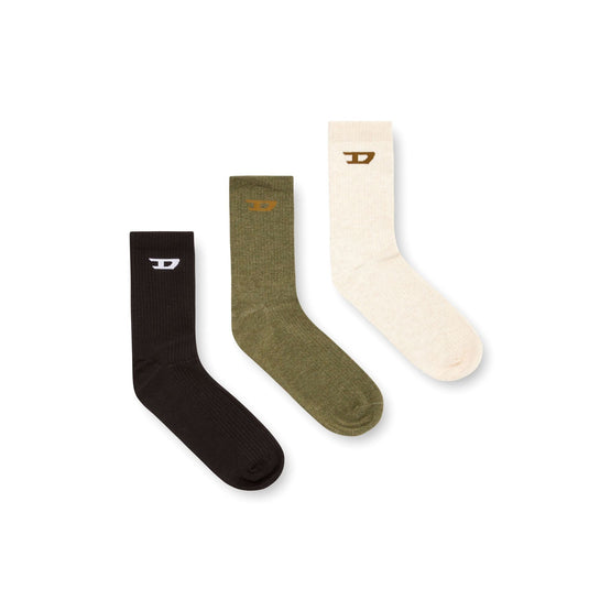 Men Skm-D-Tennis-Crew-17,5 Socks - White Melange/Green Melange/AH900