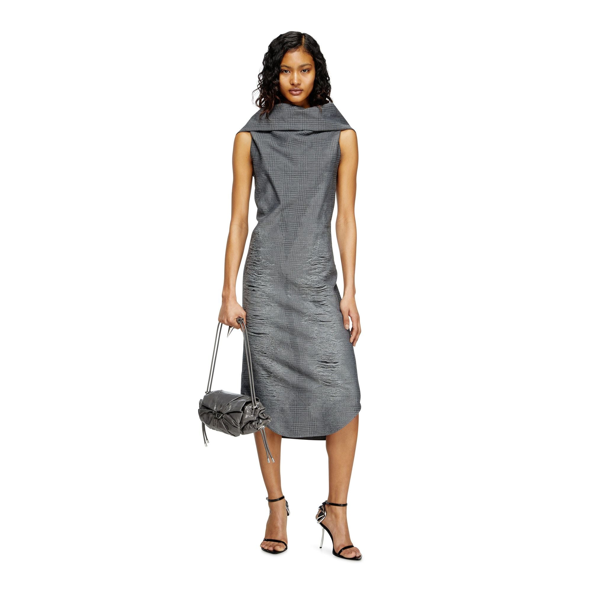 Women D-Mauve Dress - Black