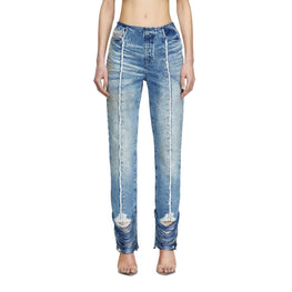 Women D-Ginna-Fsg Trousers - Blue