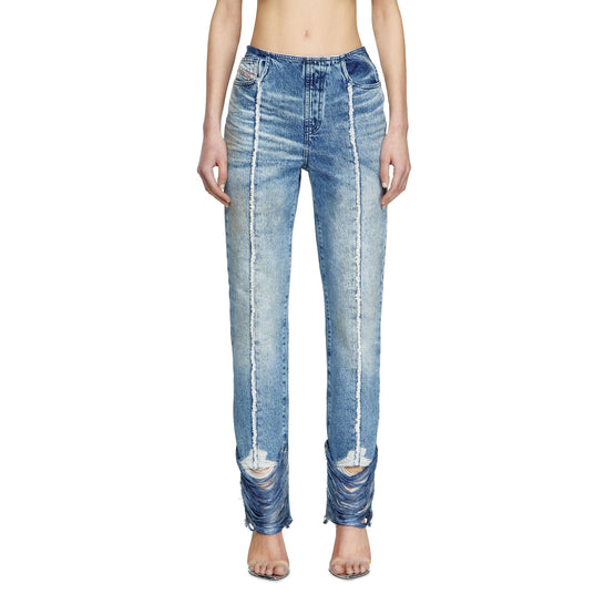 Women D-Ginna-Fsg Trousers - Blue