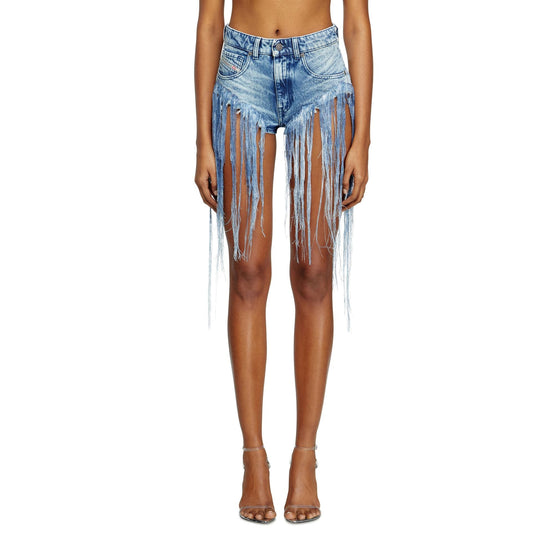 Women De-Jizz-Fsg Shorts - Blue