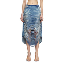 Women De-Plumy-Fsg Skirt - Blue