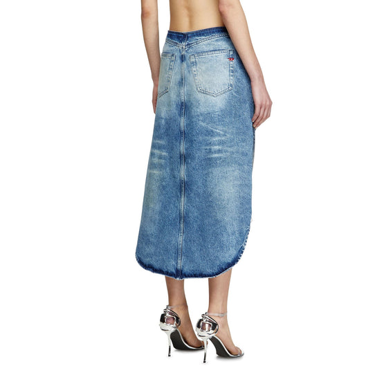 Women De-Plumy-Fsg Skirt - Blue