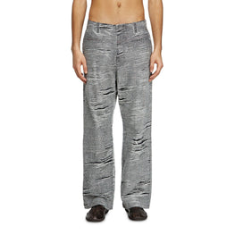 Men D-Boix-Fsg Trousers - Black Base Pied De Poule