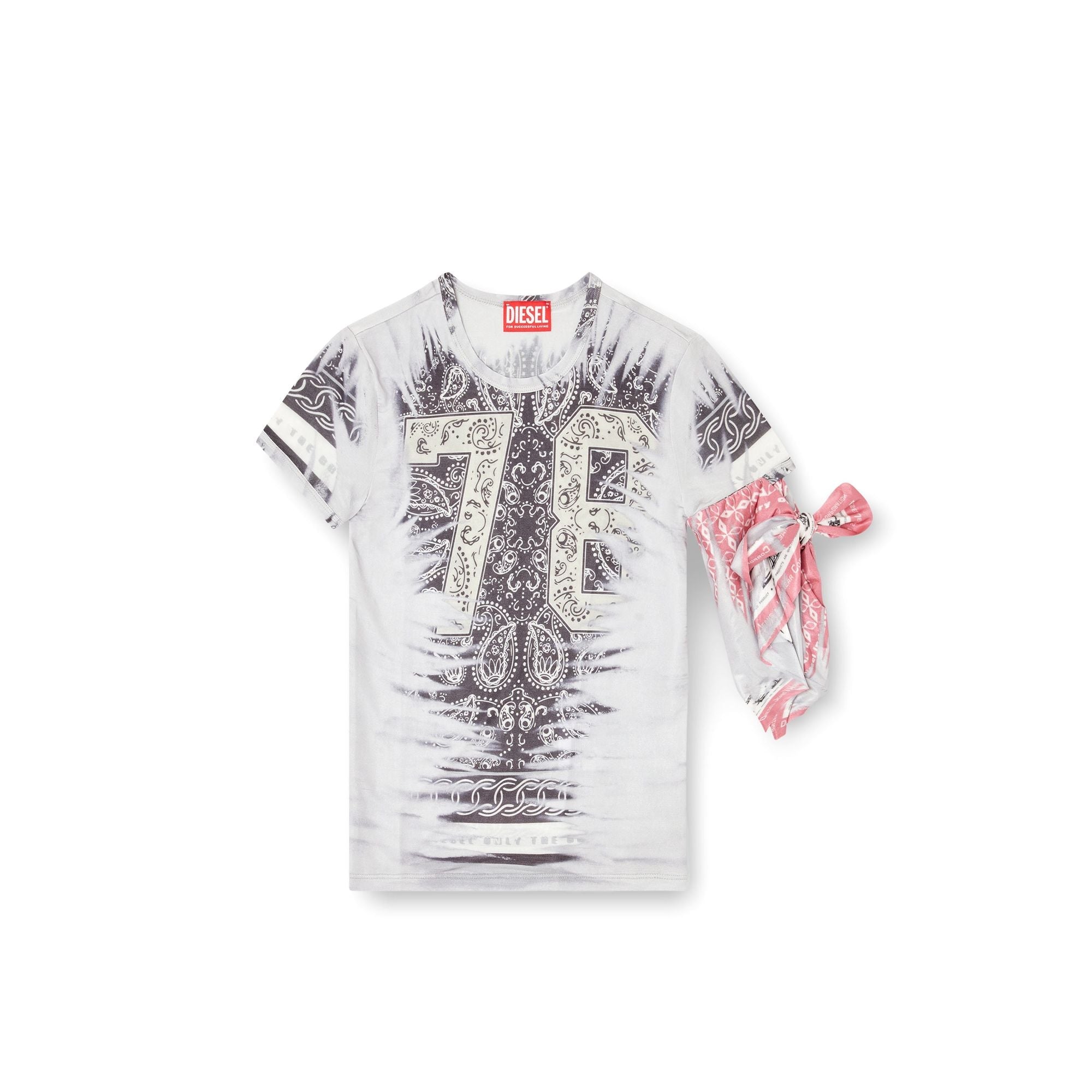 Women T-Dana Top - Ivory Multi