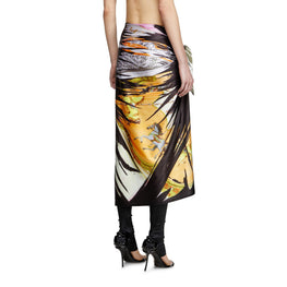 Women O-Pary Skirt - Black Multi