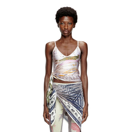 Women T-Lovsky Top - Ivory Multi
