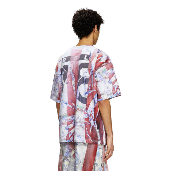 Men T-Boxt-R13 T-Shirt - Ivory Pink