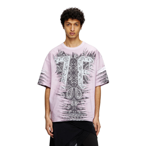 Men T-Boxt-78-R1 T-Shirt - Ivory Pink