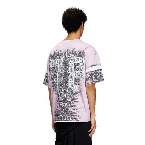 Men T-Boxt-78-R1 T-Shirt - Ivory Pink