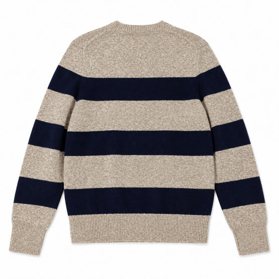Men Knitted Pullover - Beige Multi [價格已含稅]