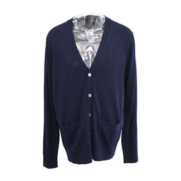 Men Knitted Cardigan - Navy [價格已含稅]