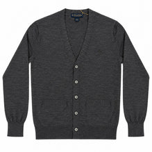 Men Knitted Cardigan - Dark Greyesh [價格已含稅]
