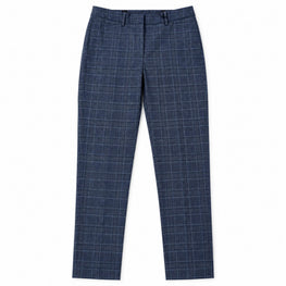 Women Woven Trousers - Navy Plad [價格已含稅]