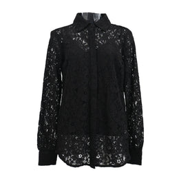 Women Knitted Shirt - Black [價格已含稅]