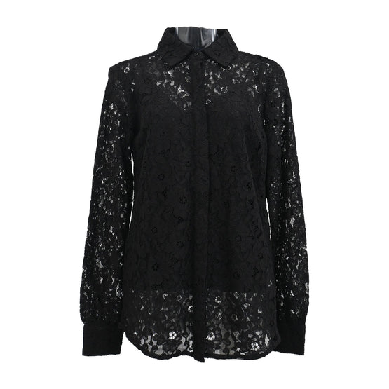 Women Knitted Shirt - Black [價格已含稅]