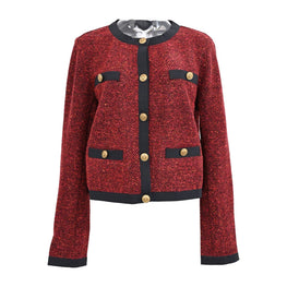 Women Knitted Jacket - Open Red [價格已含稅]