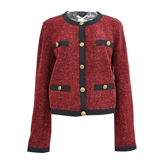 Women Knitted Jacket - Open Red [價格已含稅]