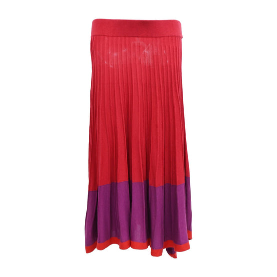 Women Knitted Skirt - Open Red [價格已含稅]