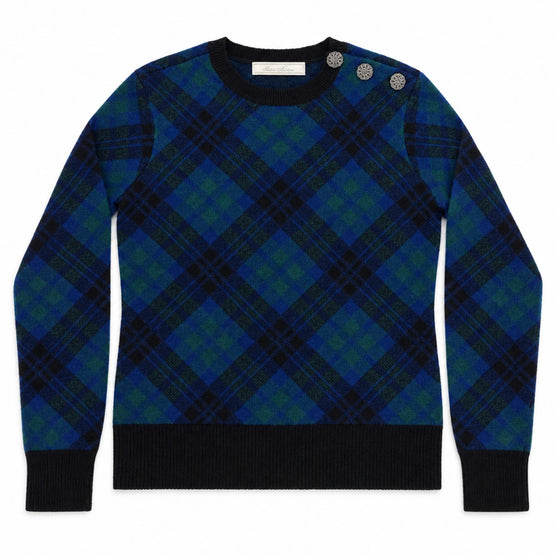 Women Knitted Pullover - Navy-green [價格已含稅]