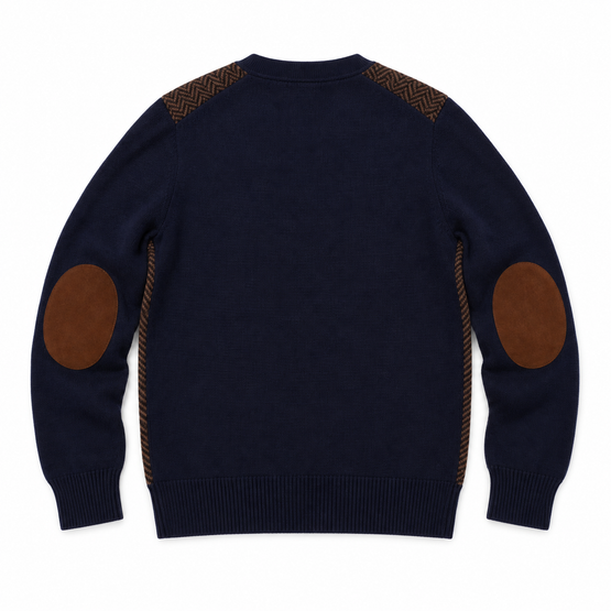 Men Button-front Knitted Cardigan - Navy Multi [價格已含稅]