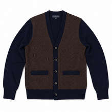 Men Button-front Knitted Cardigan - Navy Multi [價格已含稅]