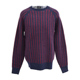 Men Knitted Pullover - Navy Multi [價格已含稅]