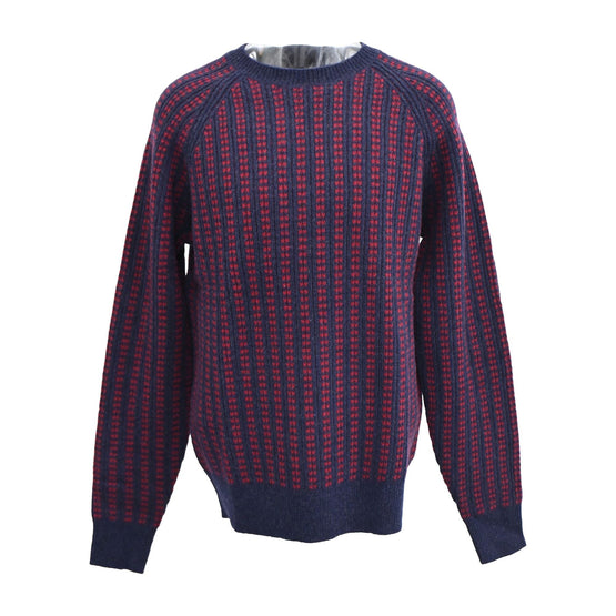 Men Knitted Pullover - Navy Multi [價格已含稅]