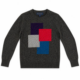 Men Knitted Pullover - Grey Multi [價格已含稅]