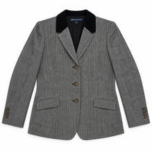 Women Woven Suit Jacket - Herringbone Black Gray [價格已含稅]