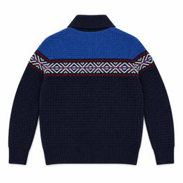 Men Knitted Cardigan - Open Blue [價格已含稅]