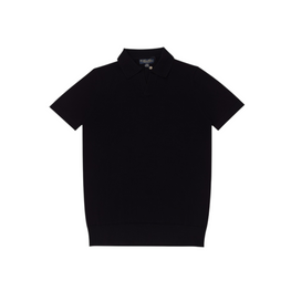 Men Knitted Polo Shirt - Black [價格已含稅]