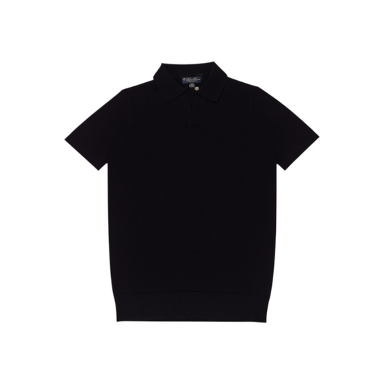 Men Knitted Polo Shirt - Black [價格已含稅]